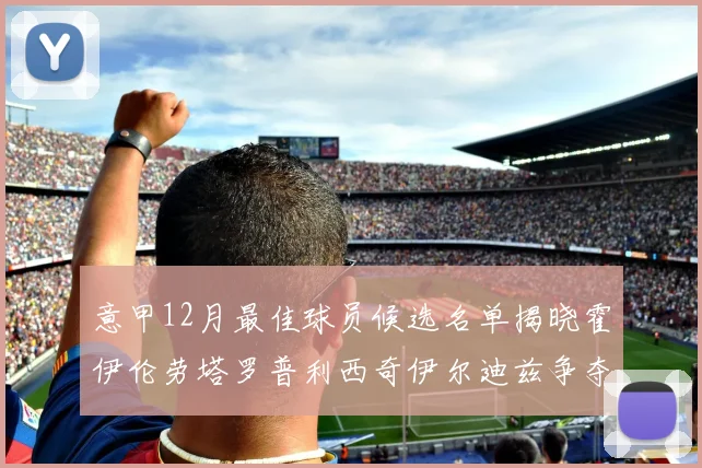 意甲12月最佳球员候选名单揭晓霍伊伦劳塔罗普利西奇伊尔迪兹争夺荣誉
